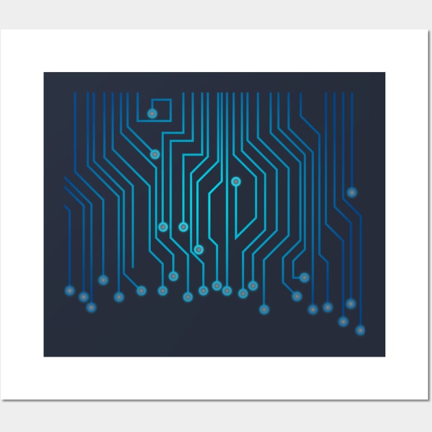 circuit board Wall Art by s4rt4